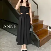 在飛比找蝦皮商城優惠-ANNE｜性感小露腰平口無袖洋裝【AD20210】洋裝 連身