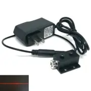 Focusable LED Lights 650nm 5mw Focus Line Red Laser Module w Adapter Heatsink