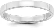 [Wedding Bands] USA SS 3mm Flat Size 9 Band Size 9