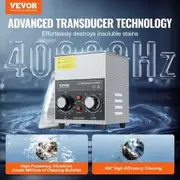 2L Ultrasonic Cleaner with Heater Timer & Basket Digital Sonic Machine