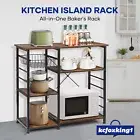 Kitchen Bakers Rack Utility Microwave Oven Stand Storage Cabinet Pantry Shelves