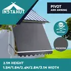 Instahut Window Fixed Pivot Arm Awning Outdoor Blinds Retractable Canopy Garden