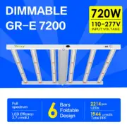 GROZY GR-E 720W LED Grow Lights Bar Full Spectrum Indoor Growing Flowering Bloom