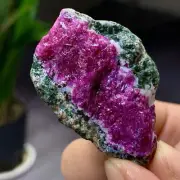 48G Natural green Ruby zoisite (anylite) crystal Wand Obelisk Point Healing