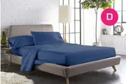 Double Size Ocean Color 1000TC 100% Cotton Fittd Sheet Flat Sheet Pillowcase Set