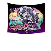 Funny Owl and Rudicorn Quote Tapestry