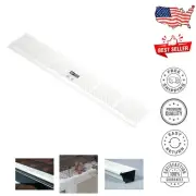 Mesh Design Snap-In Gutter Guards, 3" White PVC – 75 Ft Coverage, 25 Pack