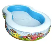 Inflatable Splash Kids Pool, Children's Play Pool, Clown Fish Print - New
