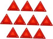 VICASKY Warning Triangle Sign 10pcs Car Reflective Triangle Boards Rear Marker Boards Set