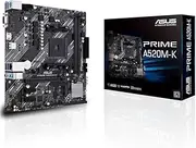 Asus Prime A520M-K AMD A520 (Ryzen AM4) Micro ATX Motherboard with M.2 Slot, 1 Gb Ethernet, HDMI/D-Sub, SATA 6 Gbps, USB 3.2 Gen 1 Type-A