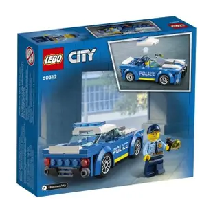 【LEGO 樂高】城市系列 60312 城市警車(玩具車 警察車 DIY積木)