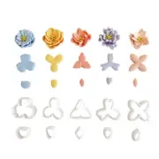 10Pcs Flower Shaped Clay Cutter, Small Clay Earring Cutter Clay Molds