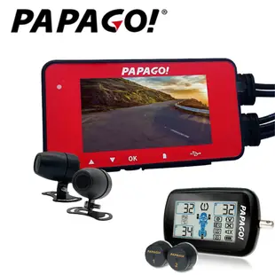 【PAPAGO!】 GoSafe 486C機車紀錄器+M10E胎壓組