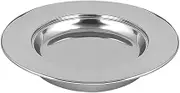 Mayur Exports Communion Ware | Stainless Steel Bread Plate for Churches | Holy Stackable Bread and wafers Serving Plate | – Shiny (Silver) Finish