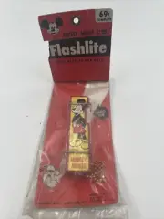 1950's Bantam-Lite MICKEY MOUSE pocket keychain flashlight sealed package