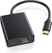 ZEXMTE USB C to Ethernet Adapter for Chromecast with Google TV- USB C to Rj45 Ethernet Network Adapter, Compatible with Chromecast Google TV (HD/ 4K), Laptop, Tablet - Adhesive Tape Include