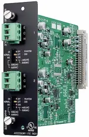 TOA D-922E Audio Module 2 Mic Line Ins with phantom power, 20-bit A/D converters