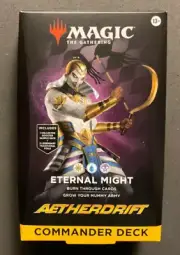 MtG Aetherdrift Commander Deck - Eternal Might - New Factory Sealed - Ships Now!