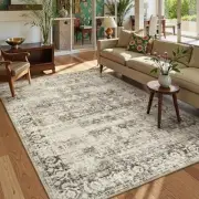 Washable Rugs 5x7 Boho Living Room Area Rug,Soft Throw Bedroom Area Rug,Retro