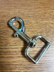 1" Snap Hook w/Swivel Eyelet & Bolt Catch - Nickel (QTY 2)