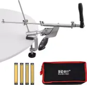 RX-008 Professional Knife Sharpener, Knife Sharpening Kit with 4 Whetstones,