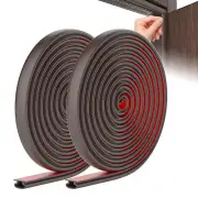 50Ft D Shape Weather Stripping Doo Seal Strip for Door Frame Soundproofing Strip