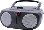 Portable Top-Loading CD Boombox Cassette Player/Recorder with AM/FM Stereo Radio