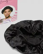[Mooloola] Mooloola Satin Hair Bonnet in Black One Size Black