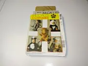 McCall's 6105 Toddler Animal Costumes Skunk Lion Monkey Panda Elephant Size 1/2