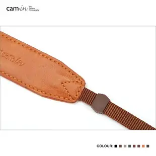 cam-in 意大利原廠真皮專業相機背帶 牛皮肩帶 通用接口 CS187