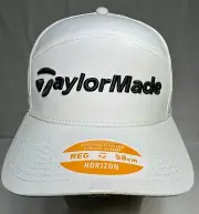 2024 TaylorMade Horizon White Adjustable SnapBack Golf Hat Cap - New With Tags