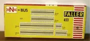 FALLER - RARE! - POSTAGE STAMP BUS STRAIGHT TRACK SET #411 - NIB NOS AURORA