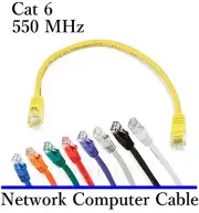 1 Foot Cat6 Ethernet Network Patch Cable for Computer Broadband Internet Router