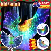 LED Wings Light Up Butterfly Cape Colorful Belly Dance Costumes For Adult KidsAT
