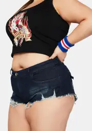 [Current Mood] Plus Backwoods Beauty Ultra-Mini Shorts