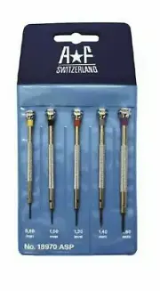 Professional Top Quality Swiss AF Watch flat head blade Slotted Screwdriver Kit