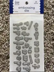 Love Nicole Embossing Die Alphabet Lowercase Fancy (31 dies) STC0296 NEW