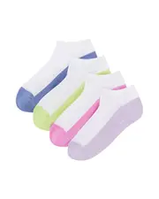 Bonds Girls Logolite Low Cut Socks 4 Pack
