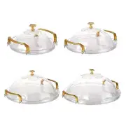 Cake Tray with Dome Serving Tray with Handle Serving Platter with Lid For