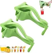 Cubiccredit Manual Juice Squeezer, Hand Juicer Squeezer, Lemon Squeezerr, Heavy Duty Manual Squeeze Juice Extractor, Ergonomic Grip, For Juices Extraction Of Pomegranates, Citrus, Other Fruits (2PCS)