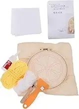 PERSELOSO 1Set Punch Needle Kit DIY Embroidery Coaster Making Supplies for Beginners Includes Threads and Needle Craft for Amateurs Create Adorable Drink Mats