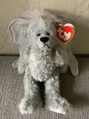 Ty Beanie Baby Sterling The Angel Bear Jointed Limbs Very Sweet NWT See Photo's