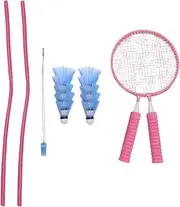 PENIKOKO 1Set Badminton Plaything Durable Racket and Shuttlecock for Ages Lightweight Design for Easy Handling for Outdoor Fun and Leisure Activities
