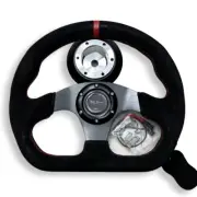 Racing Steering Wheel + Quick Release Short HUB Adapter For Nissan 350Z 370Z