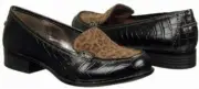 Sofft Fondah loafer black leather suede 6 Md NEW