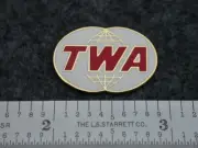 TWA / TRANS WORLD AIRLINES TWIN GLOBES LOGO PIN.