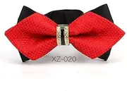 AFGYASW Gentleman Blue red Wool Women Children Velvet boy Girl Men Flexible Green Color Bow tie Black