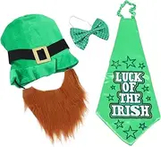 [BESTYASH] Patrick's Day Hat Irish Festival Party Headwear Bow Tie Cap Lightweight Party Headdress