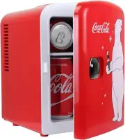 Coca Cola Polar Bear Mini Fridge Compact and Cute Refrigerator for Bedroom Offic