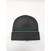 Bottega Veneta Overlock Wool Cashmere Beanie Hat / Cap in Black BNWT L